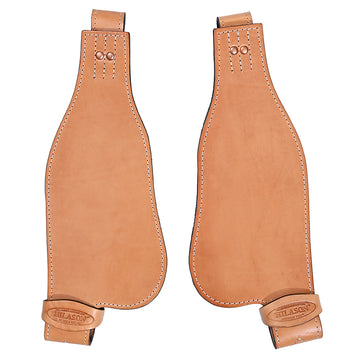 Hilason Leather Youth Saddle Replacement Fender Pair With Hobble Straps